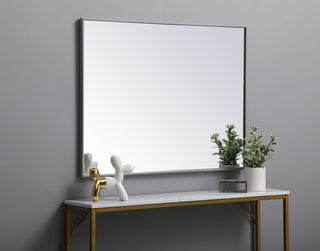 Metal frame rectangle mirror 30 inch x 40 inch in Grey