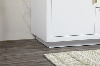 30 inch Single bathroom vanity in white with backsplash