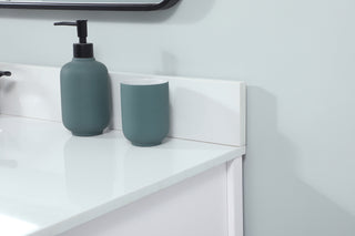 48 inch Single bathroom vanity in white with backsplash