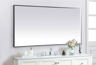 Pier 36x72 inch LED mirror with adjustable color temperature 3000K/4200K/6400K in black