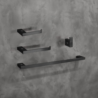 Sofia 4-Piece Bathroom Hardware Set in Matte Black