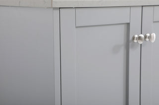 60 inch Double Bathroom Vanity in Grey