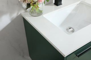 24 inch Single bathroom vanity in green