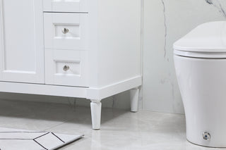 48 inch Single bathroom vanity in white