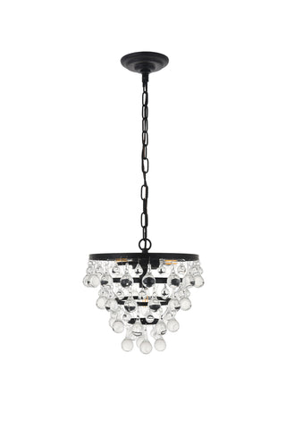 Kora 3 light Black Pendant