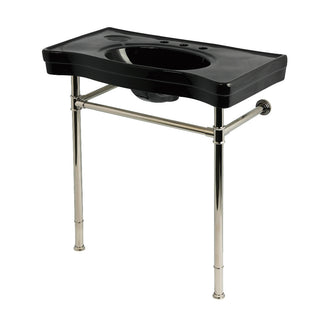 Imperial 35.81 Inch Console Sink in Polished Nickel