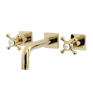 Metropolitan Wall-Mount Bathroom Faucet in Polished Brass