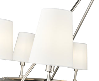Adorra 40" Wide 8-Light Chandelier - Polished Nickel