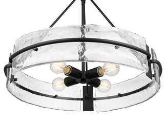 Rezi 24" Wide 4-Light Pendant - Matte Black
