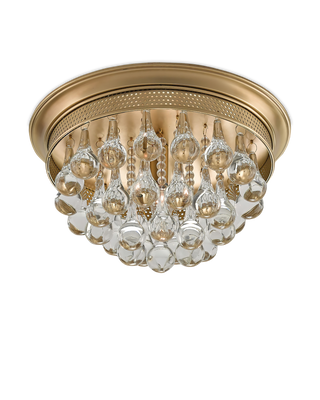 Worthing Brass Flush Mount