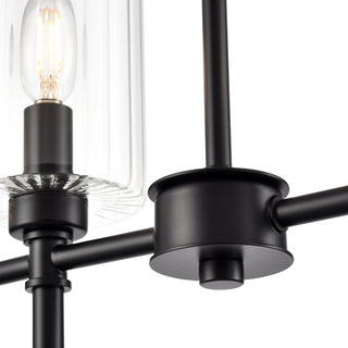 Chastine 36" Wide 5-Light Island - Matte Black