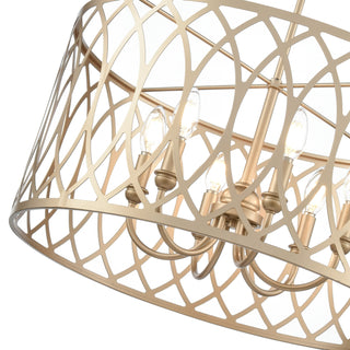 Arelyn 23" Wide 6-Light Pendant - Painted Modern Gold