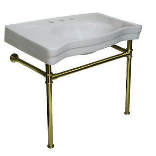 Imperial 35.81 Inch Console Sink in White