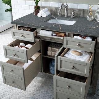 48 Inch Brittany Freestanding Vanity in Urban Gray / Parisien Bleu Top