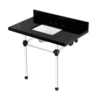 Templeton 36 Inch Console Sink in Oil Rubbed Bronze
