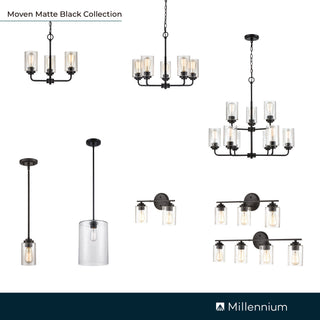 Moven 5-Light Chandelier Ceiling - Matte Black