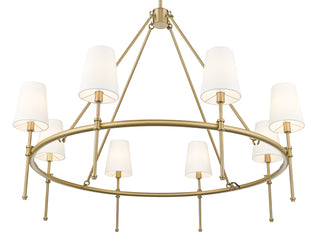 Adorra 40" Wide 8-Light Chandelier - Vintage Brass