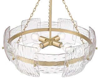 Sinclara 24.75" Wide 4-Light Pendant - Vintage Brass