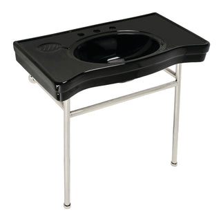 Bristol 35.81 Inch Console Sink in Polished Nickel