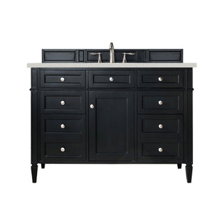 48 Inch Brittany Freestanding Vanity in Black Onyx / Lime Delight Top