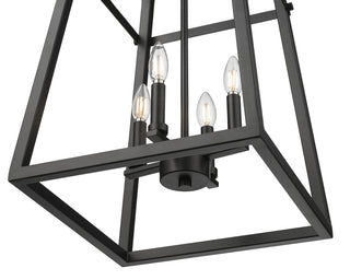 Tellsa 15" Wide 4-Light Pendant - Matte Black