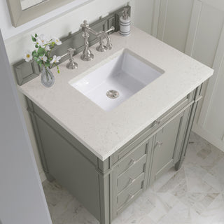 30 Inch Brittany Freestanding Vanity in Urban Gray / Lime Delight Top