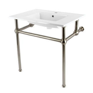 Templeton 31.13 Inch Console Sink in White