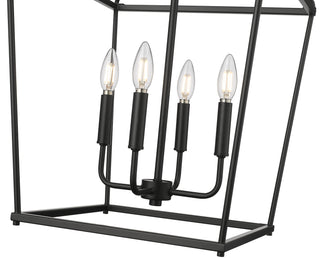 Nellita 16" Wide 4-Light Pendant - Matte Black