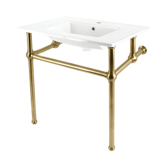Templeton 31.13 Inch Console Sink in White