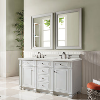 60 Inch Bristol Freestanding Vanity in Bright White / Lime Delight Top