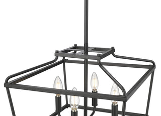 Nellita 16" Wide 4-Light Pendant - Matte Black