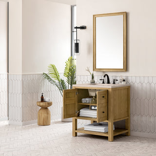 30 Inch Breckenridge Freestanding Vanity in Light Natural Oak / Eternal Marfil Top