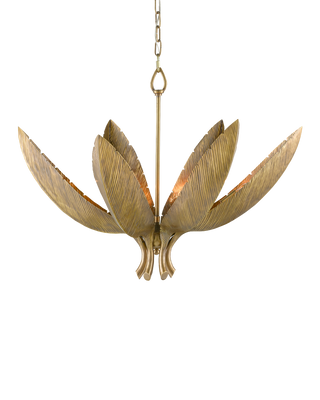 Bird of Paradise Brass Chandelier