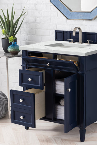 30 Inch Brittany Freestanding Vanity in Victory Blue / Ethereal Noctis Top
