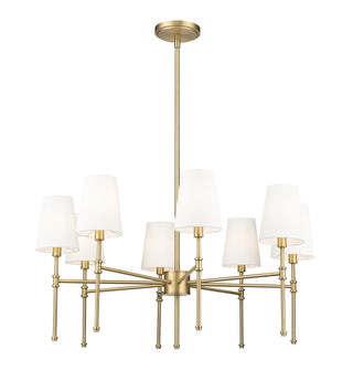 Adorra 30" Wide 8-Light Chandelier - Vintage Brass