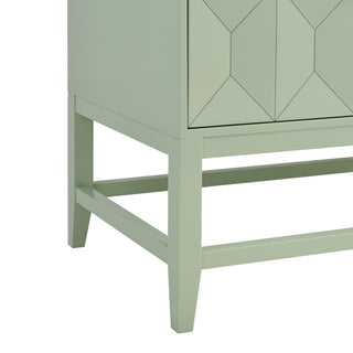 36 Inch Emmeline Freestanding Vanity in Pistachio / White Zeus Top