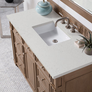 48 Inch Bristol Freestanding Vanity in Whitewashed Walnut / Lime Delight Top