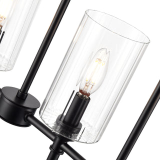 Chastine 36" Wide 5-Light Island - Matte Black