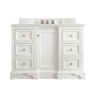 49.25 Inch De Soto Freestanding Vanity in Bright White / Lime Delight Top