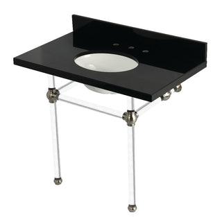 Templeton 36 Inch Console Sink in Brushed Nickel
