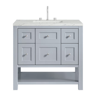 36 Inch Breckenridge Freestanding Vanity in Serenity Blue / Ethereal Noctis Top