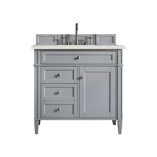 36 Inch Brittany Freestanding Vanity in Urban Gray / Lime Delight Top