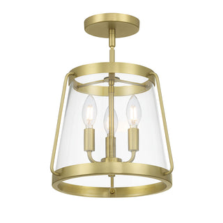 Adabella 12.25" Wide 3-Light Semi-Flush Mount
