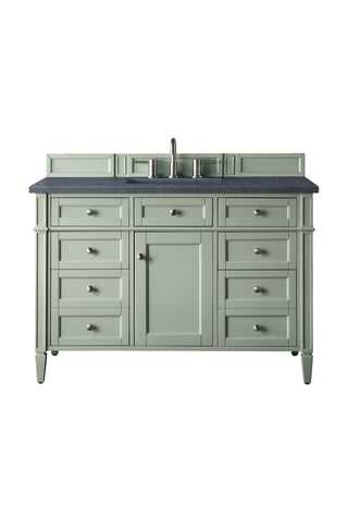 48 Inch Brittany Freestanding Vanity in Sage Green / Charcoal Soapstone Top