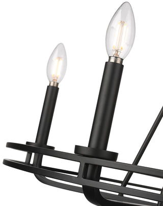 Jody 26.5" Wide 5-Light Chandelier - Matte Black