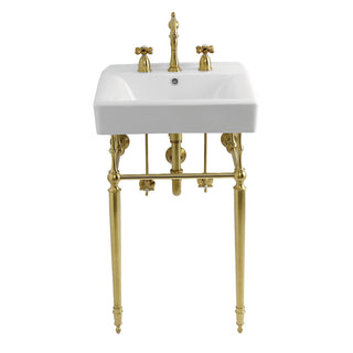 Edwardian 20 Inch Console Sink in White