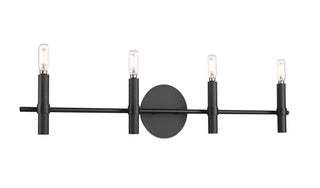 Skyva 6" High 4-Light Vanity - Matte Black