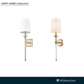 1-Light Wall Sconce Modern Gold