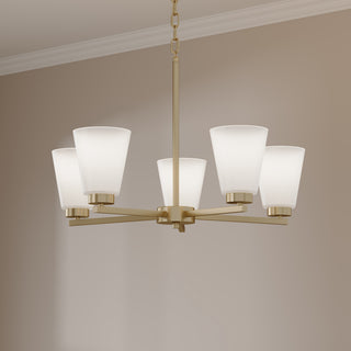 Strayhan 24" Wide 5-Light Chandelier