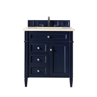 30 Inch Brittany Freestanding Vanity in Victory Blue / Eternal Marfil Top